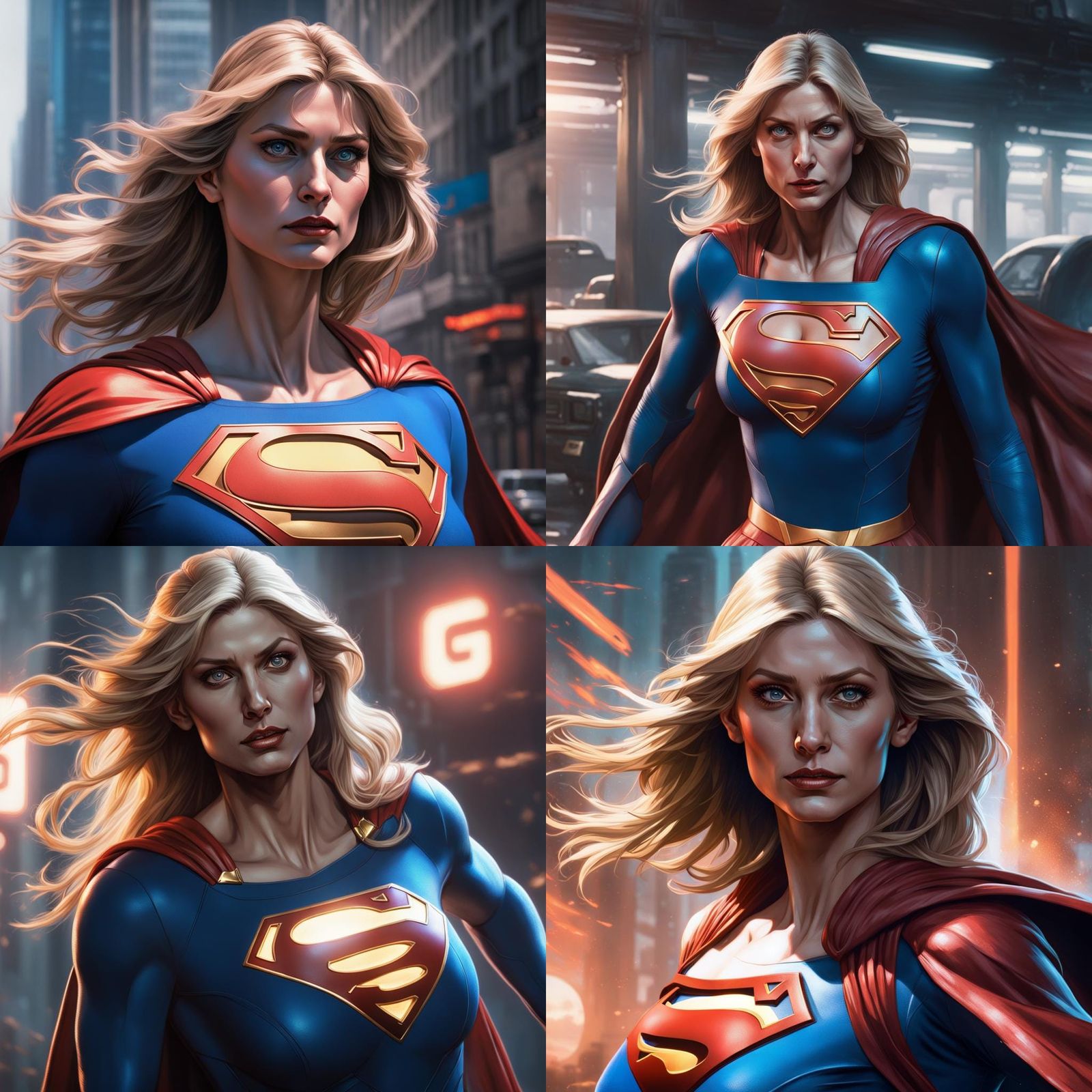 Supergirl Portrait by Greg Rutkowski, Artgerm, WLOP