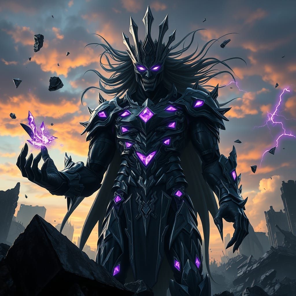 A towering supervillain known as "The Shardmaker"