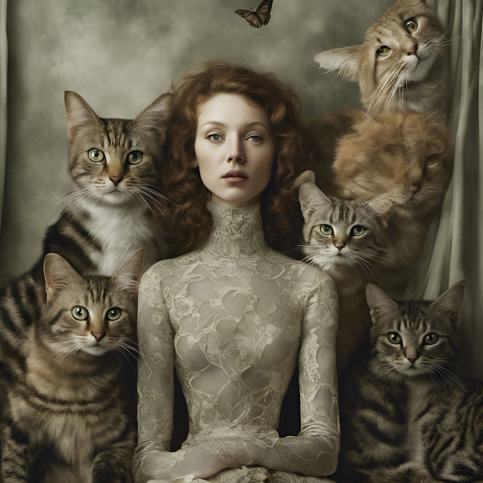 Ethereal Alien People Pets in Dreamy Magical Realism