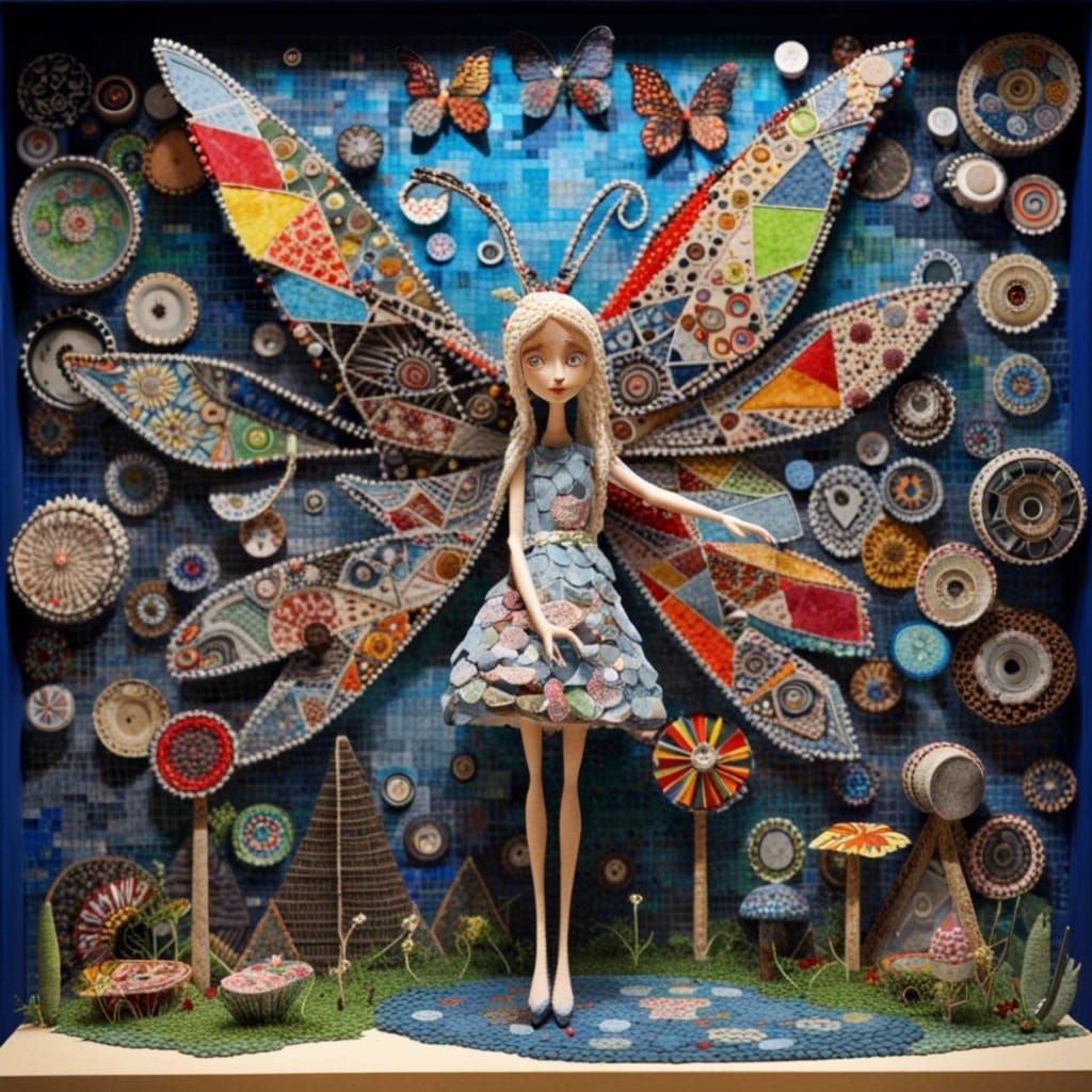 Fairy Wonderland Art Made From Recycled Materials