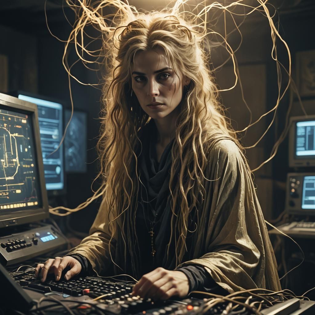 Ethereal Banshee and Amiga Computer in Film Still