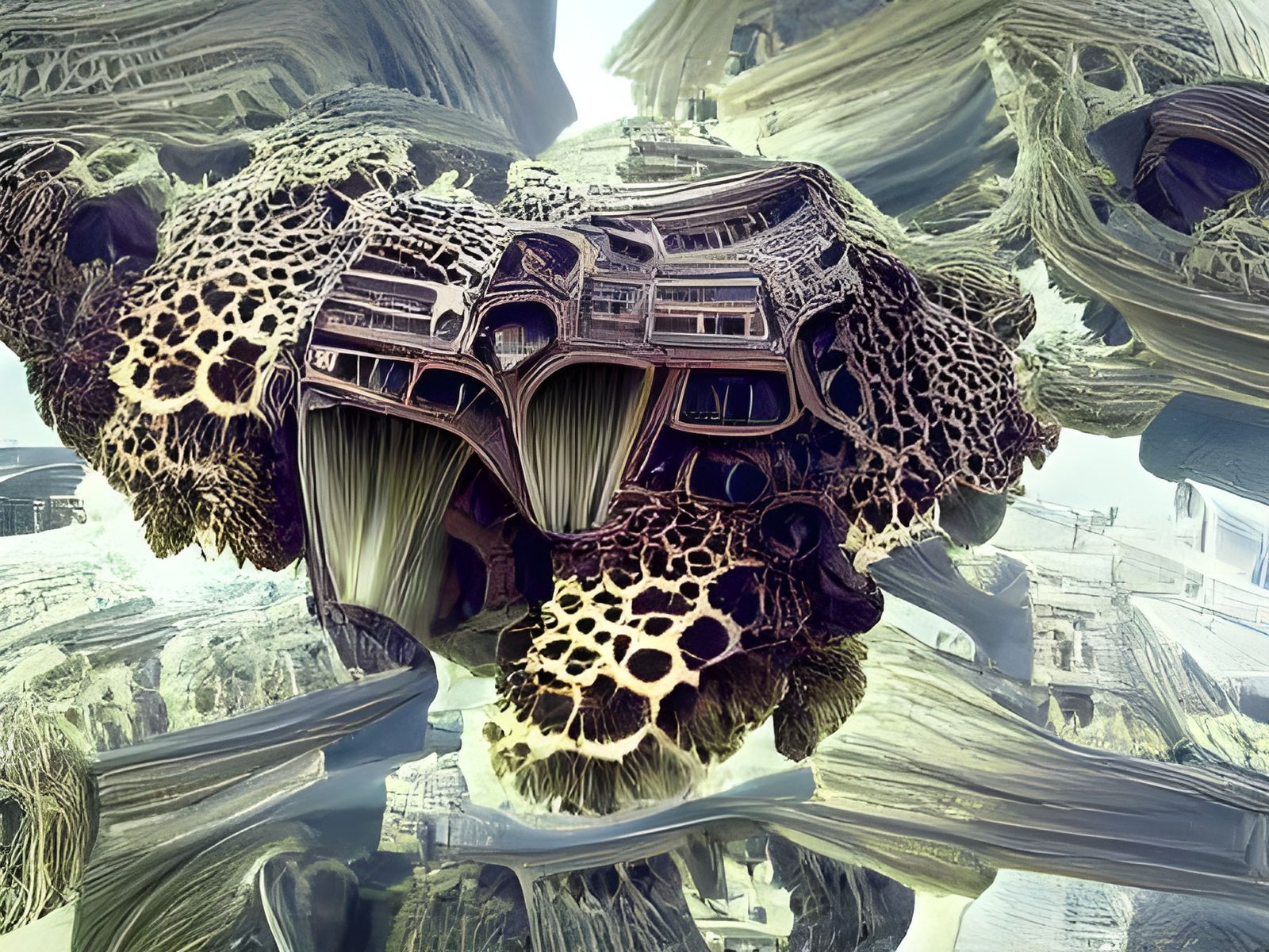 Futuristic Mandelbulb Architecture