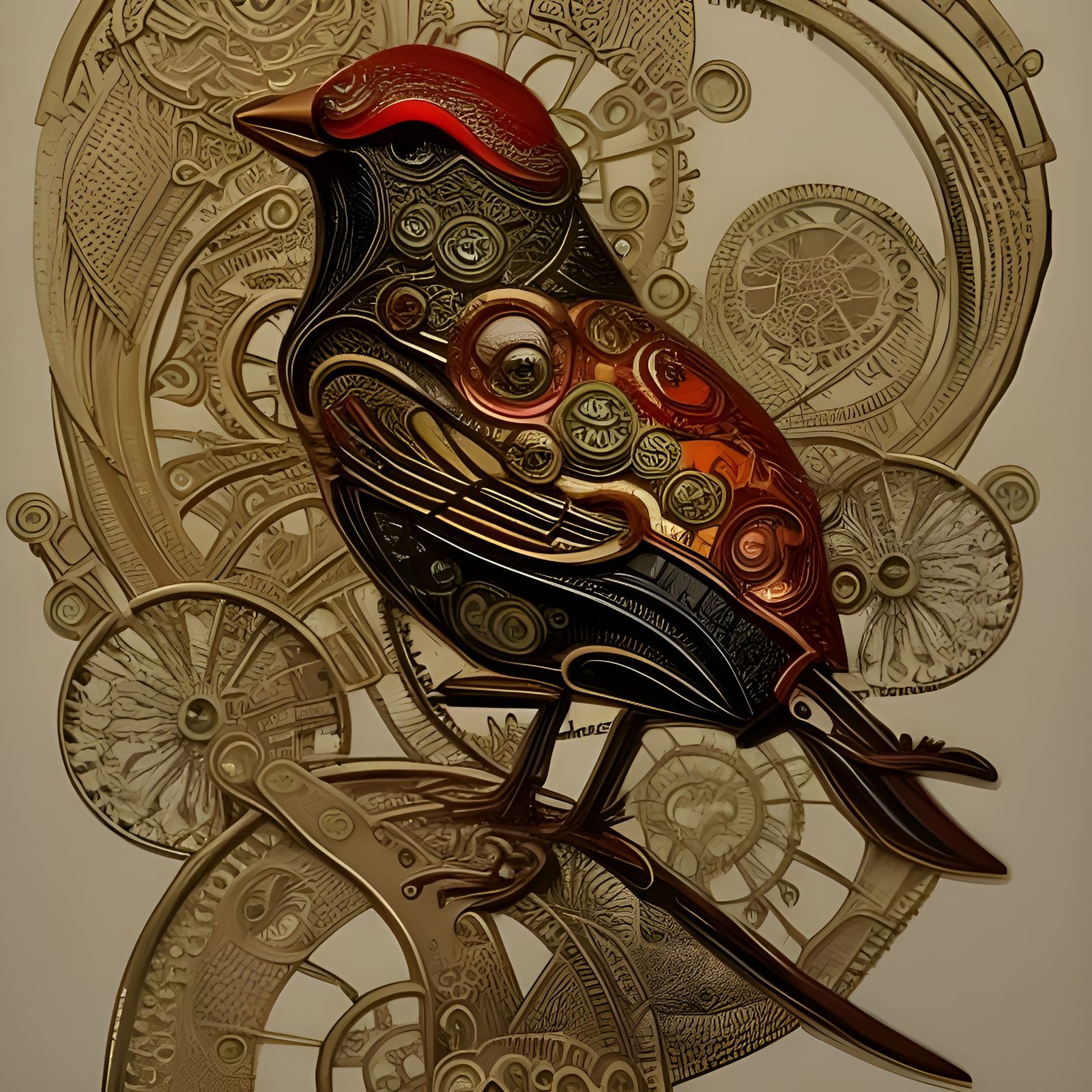 steampunk sparrow