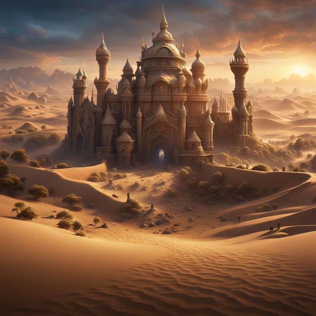 World in a Grain of Sand: Detailed Matte Painting