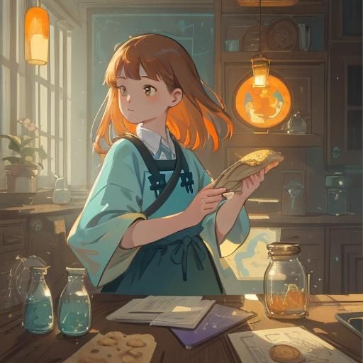 Cookies in Bear Jar: Greg Rutkowski Style Concept Art