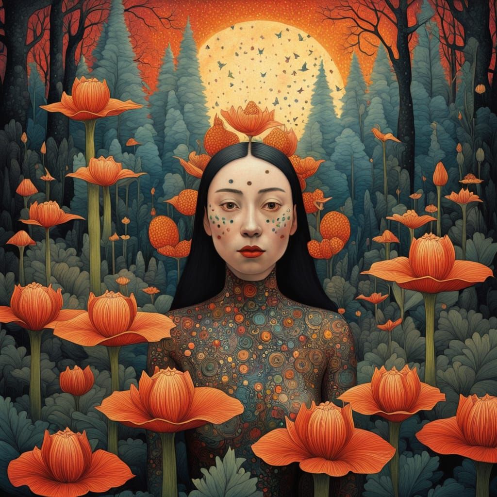 Ethereal Goddess of Interconnected Ecosystems