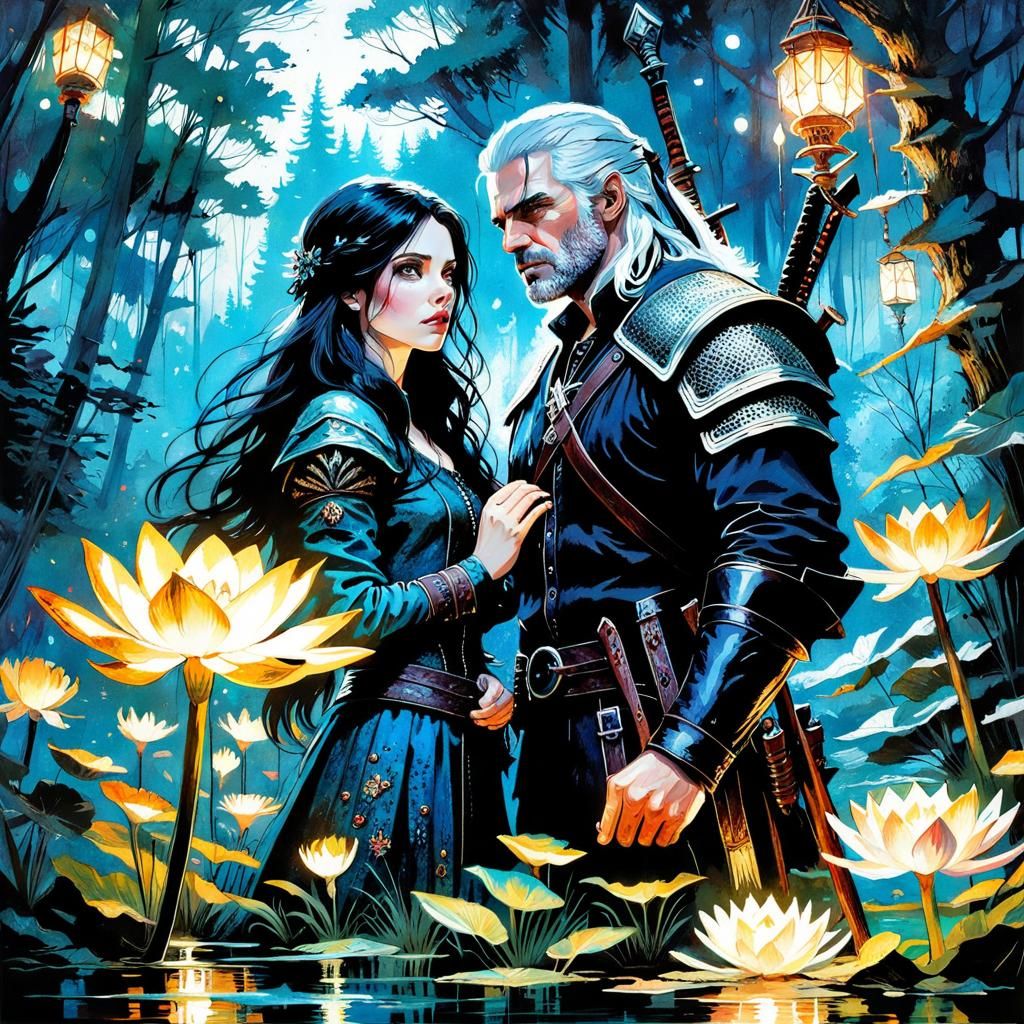 Geralt & Yennefer - the Witcher