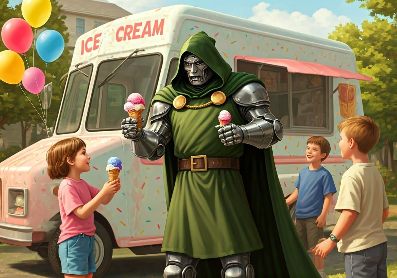 Doctor Doom's Sweet Surprise: Ice Cream for Kids