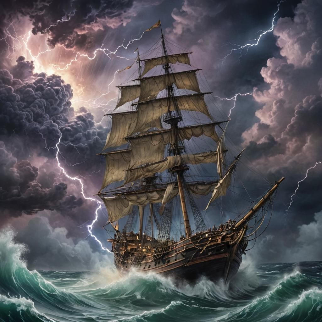 The Flying Dutchman ship.