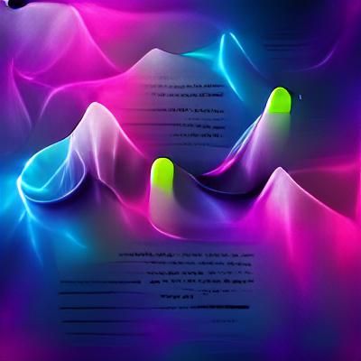 Glowing Iridescent Parallax Neon Background