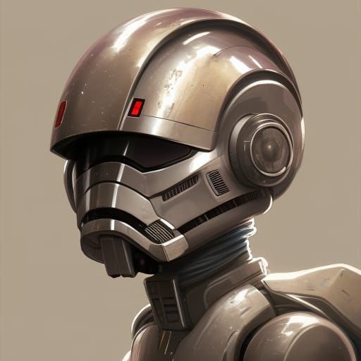 Star Wars Droid Portrait in Hyperdetailed Style