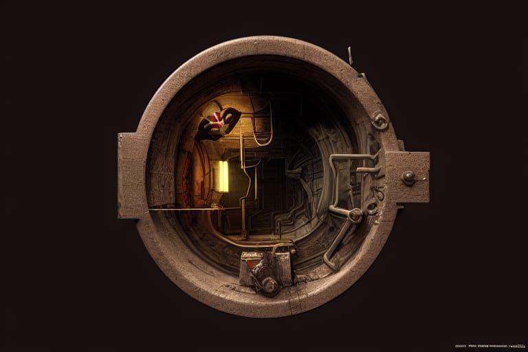 Eldritch Sewer Horror in Comic Book Style