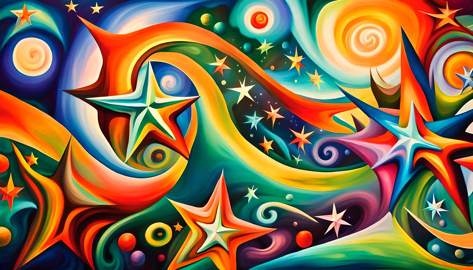 Iridescent Stars in Electromagnetic Plasma Maelstrom