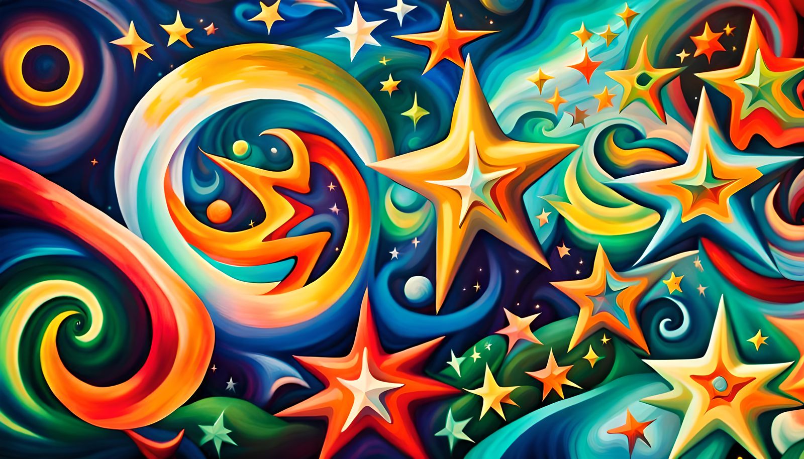 Iridescent Stars in Electromagnetic Plasma Maelstrom