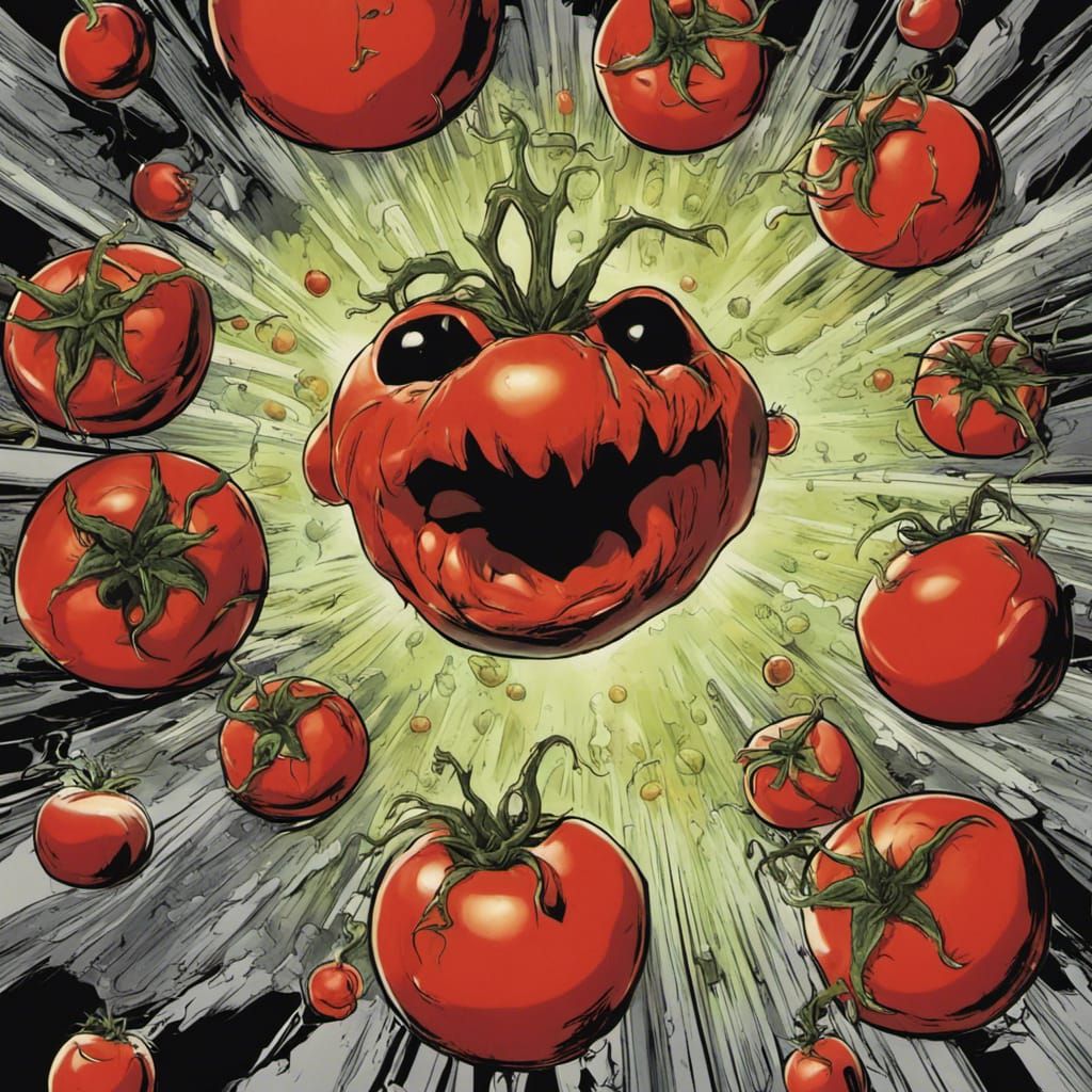 Attack of the Killer Tomatoes Anime Poster