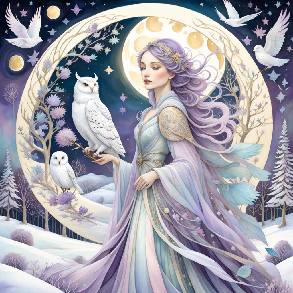 Winter Solstice, in Pastel