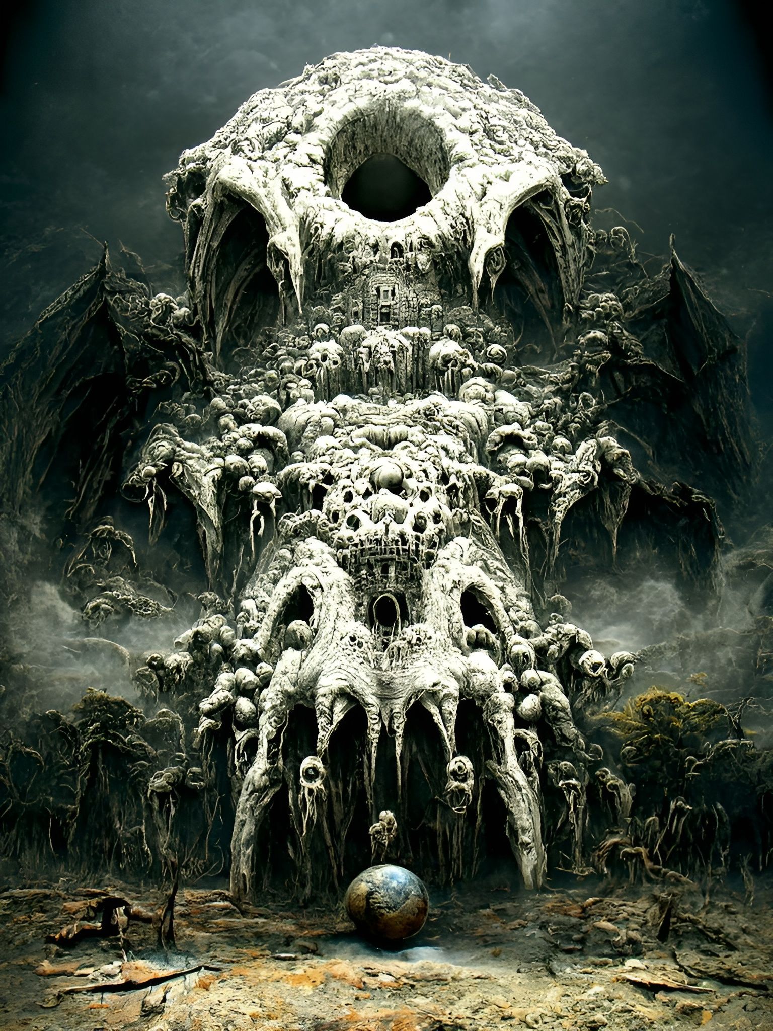 Enigmatic Horror Landscape by Keith Thompson