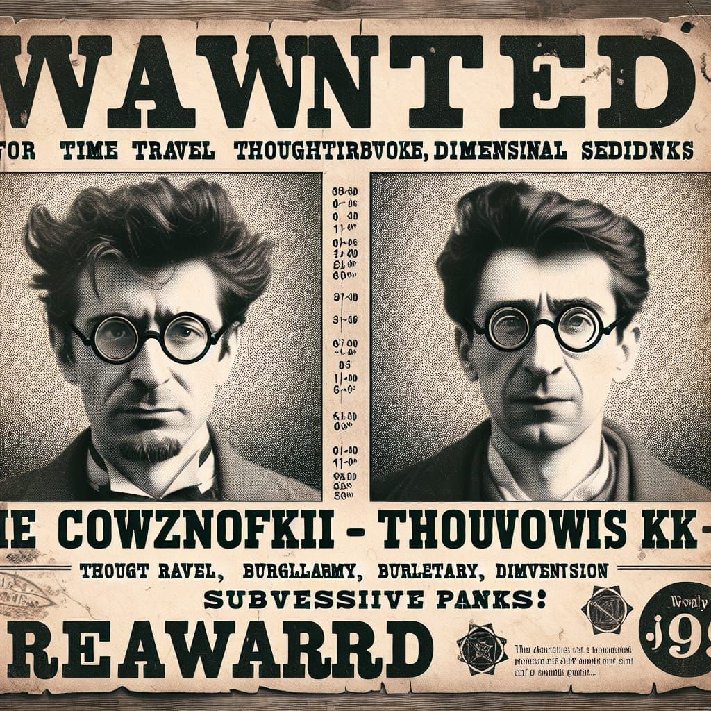 Wanted Poster: The Cowznofski Brothers' Mischief