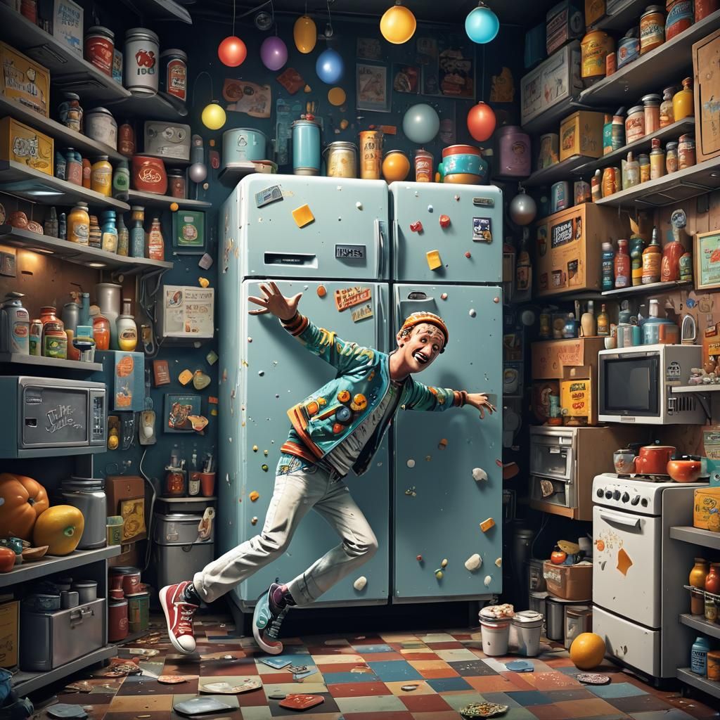 Refrigerator DJ Throws a Food Dance Party