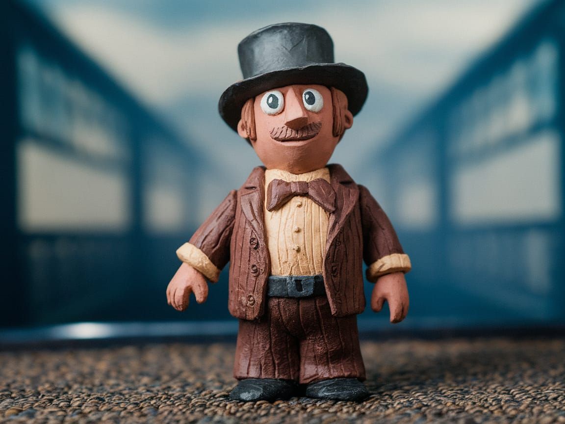 Cinematic Claymation Still of Mr. Bill