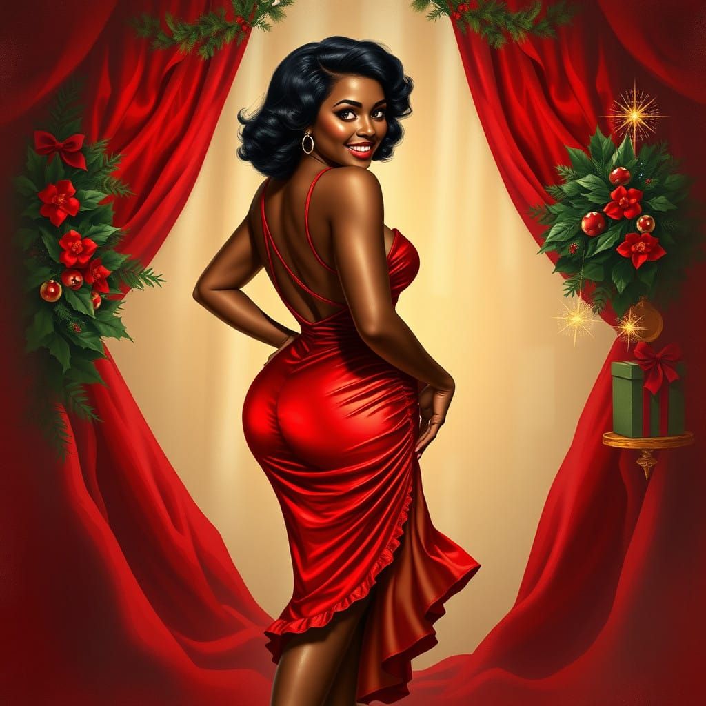 An Amazonian kiss under the mistletoe