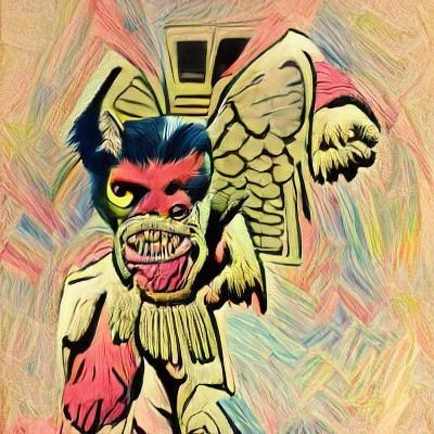 Pazuzu Illustration in Jack Kirby Comic Style