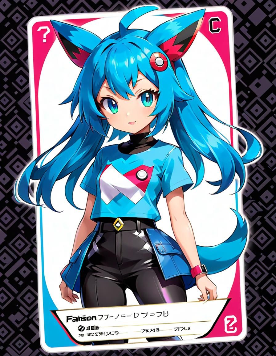 Anime Pokémon Card: Fashion-Forward Transformation