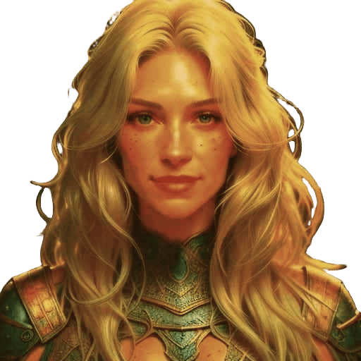 Ethereal Portrait of a Strong yet Delicate Woman with Distre...