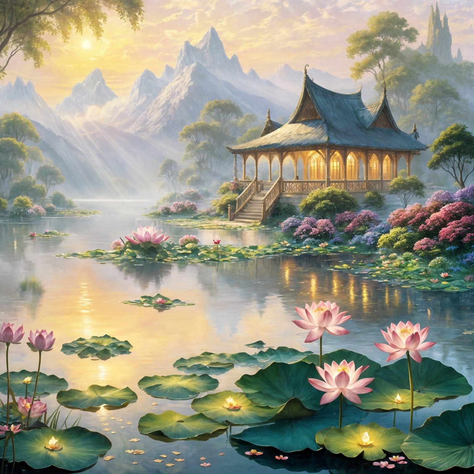 Serenity in Golden Hour