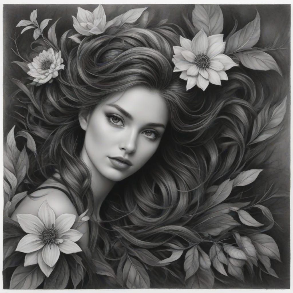 Charcoal Artistry Celebrates Ten Word Challenge Day