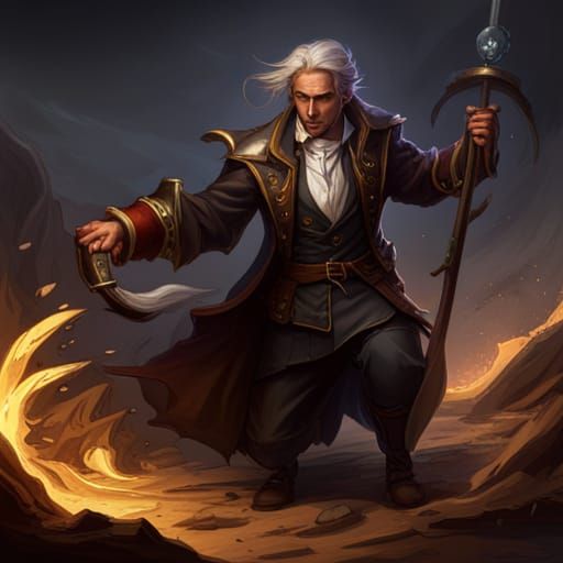 Wererat Warlock Swashbuckler in Detailed Dark Fantasy Art