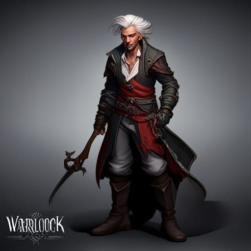 Debonair Wererat Warlock: Dark Fantasy Concept Art