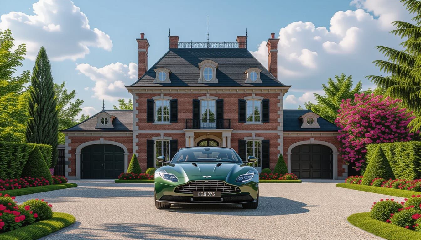 Victorian Chateau With Aston Martin DBX 707