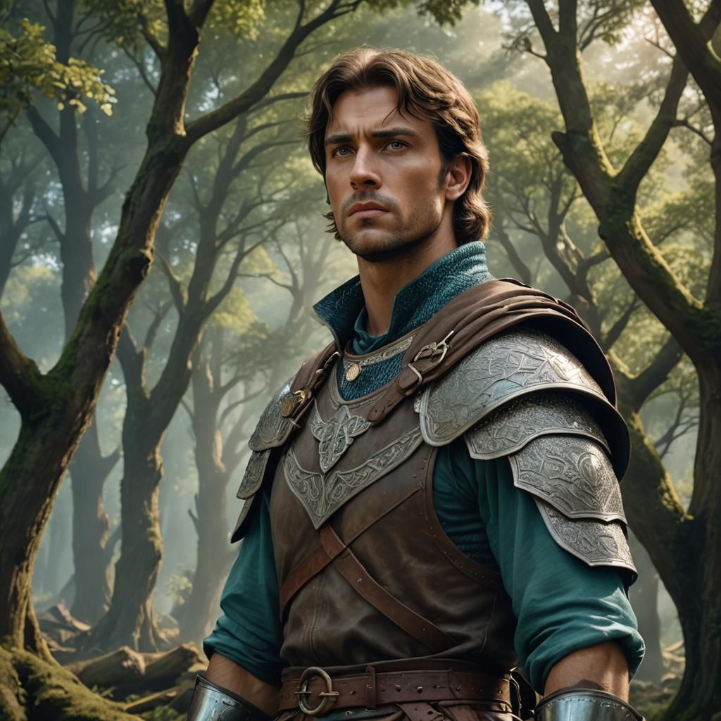 Stoic Young Commander in Fantasy Concept Art