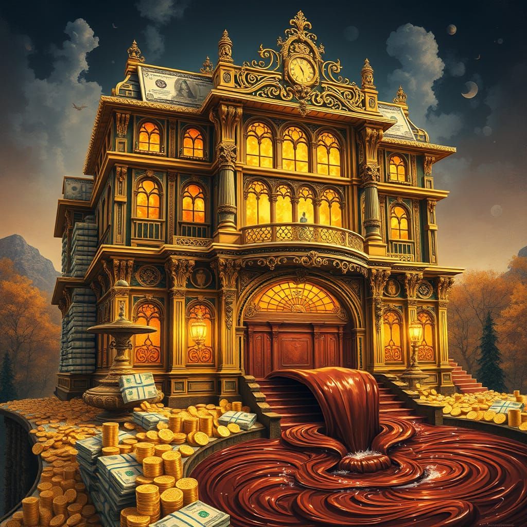 Majestic Cash Palace with Lavish Chocolate Fountain