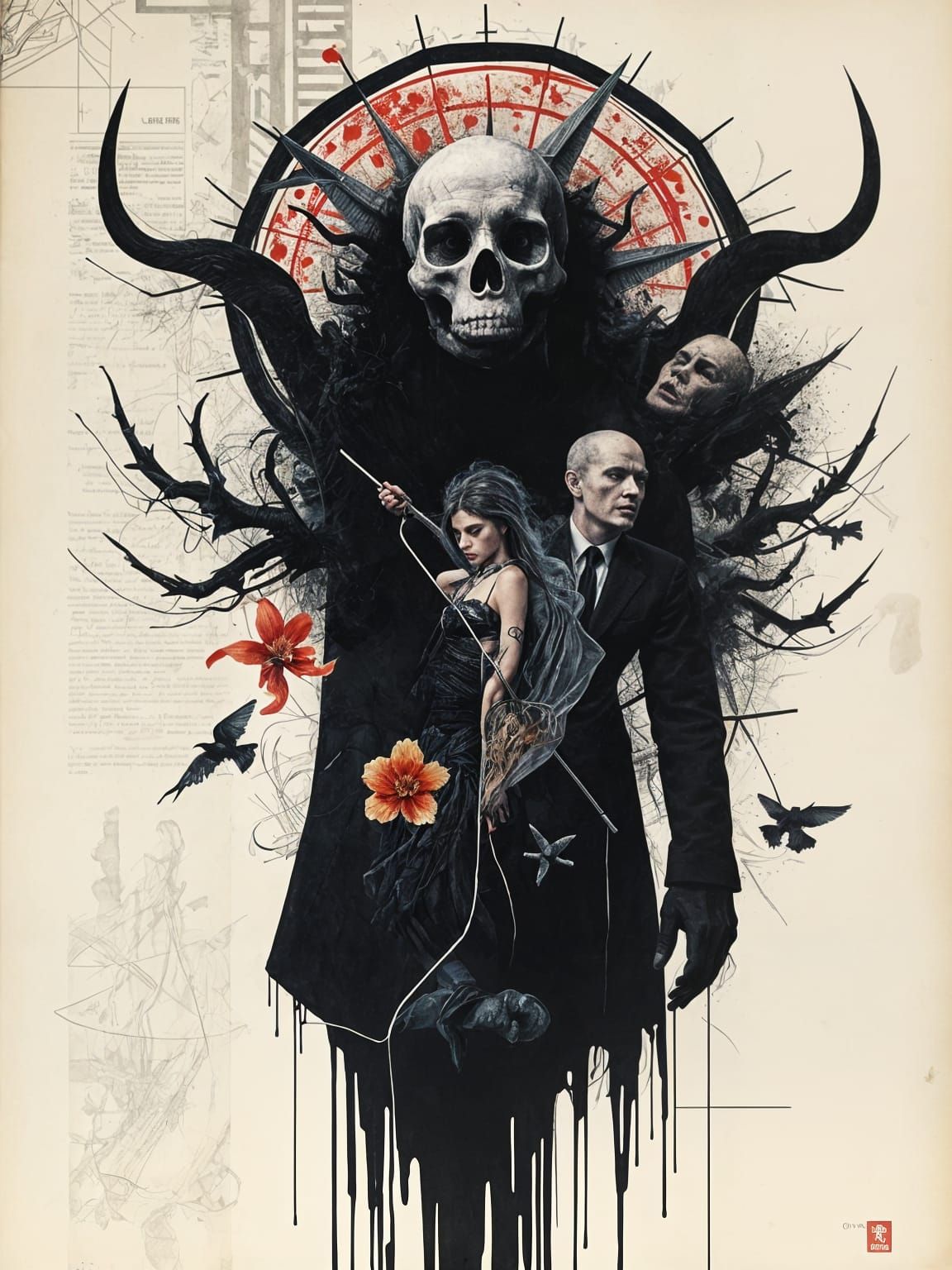 Surreal Underground Art in a Provocative Collage Style