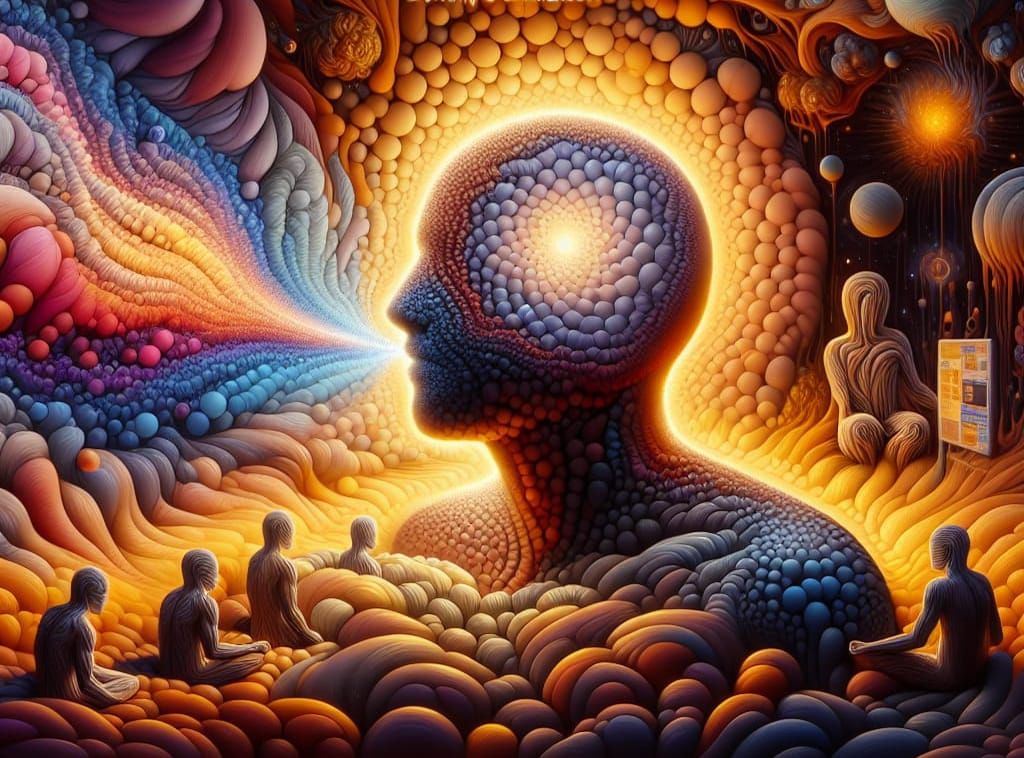 Abstract Calming Process: A Warm, Unified Collective