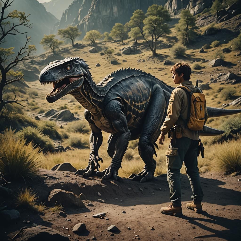 Man Helping Friend in Cinematic Film Still