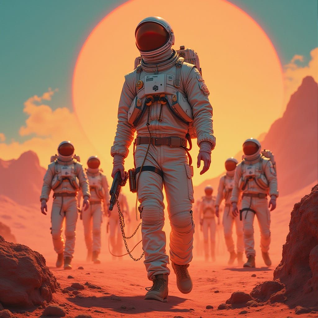 Future Pop Star Performs on Red Planet in Cyberpunk Style