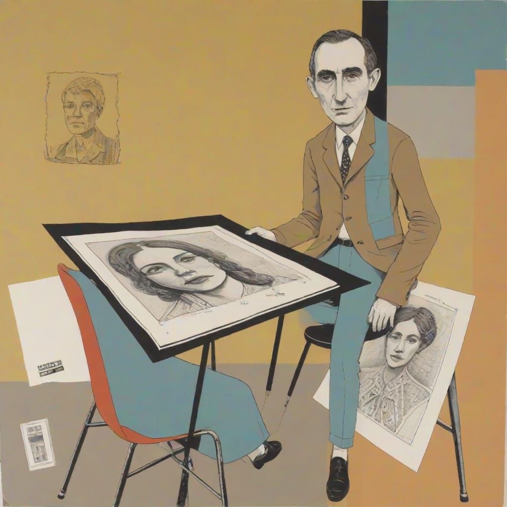 Outsider Art Collage: Fragmented Life