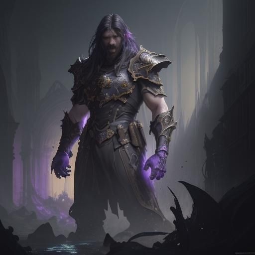 Cannon Blast Splits Man in Two: Dark Fantasy Art