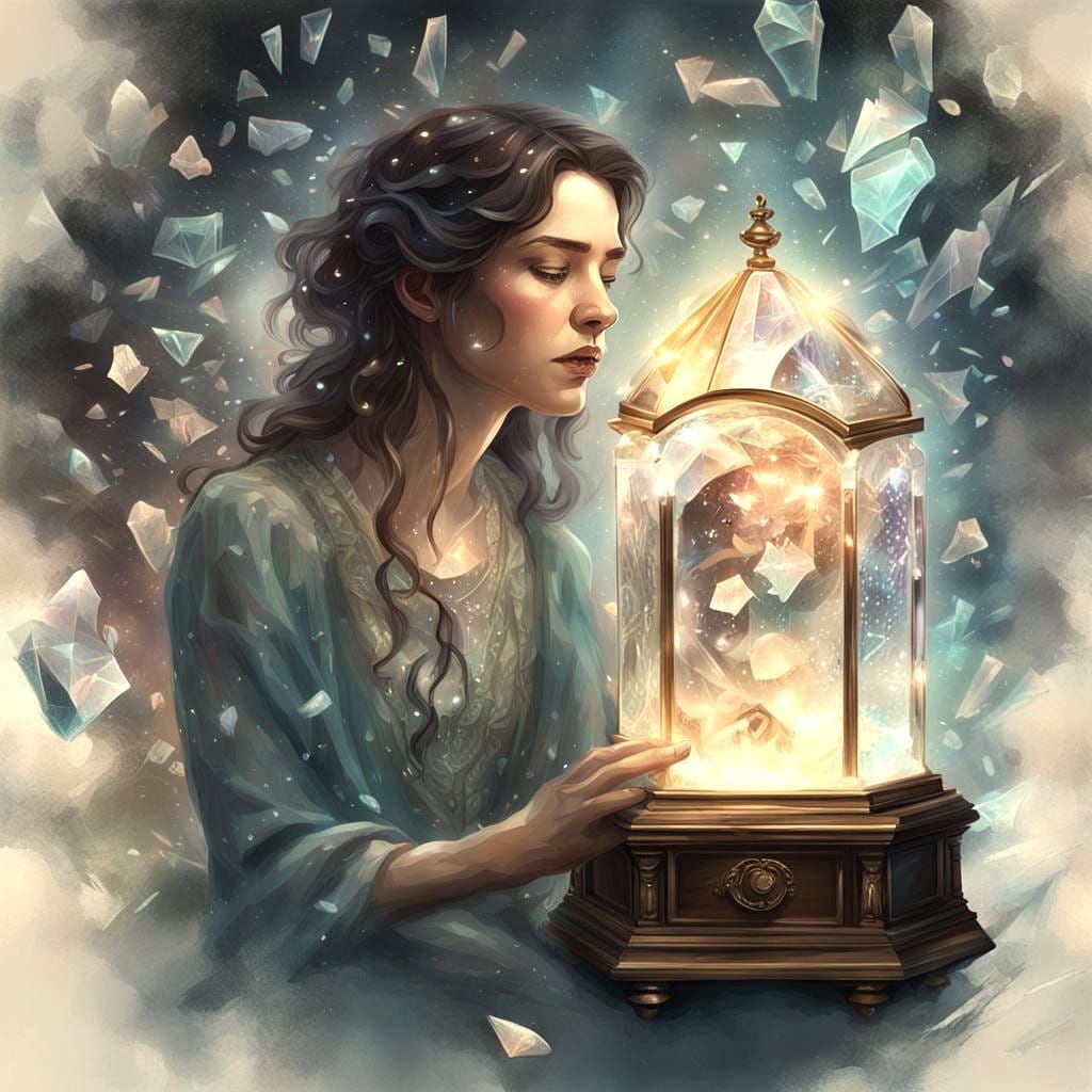 Intricate Portrait of a Broken Lullaby, Digital Art