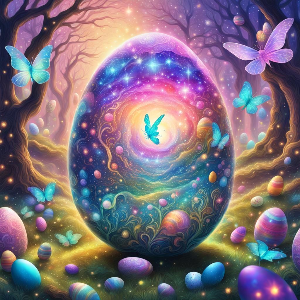 Fairy Wonderland Easter Egg Hunt, Astral Illustration