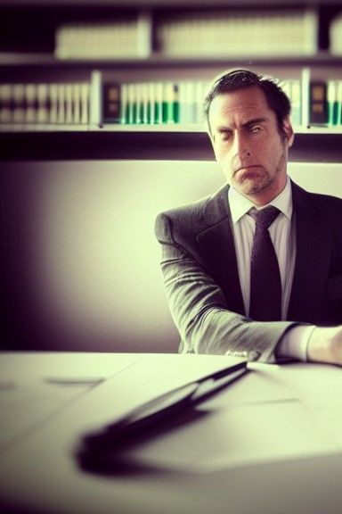 Courtroom Chaos: A Lawyer's Worst Nightmare in Watercolor