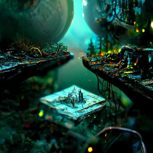 Extraterrestrial Ruins in Hyperrealist Digital Art