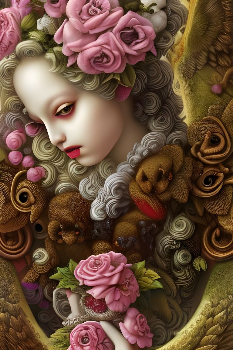 Surrealistic Botanical Portrait