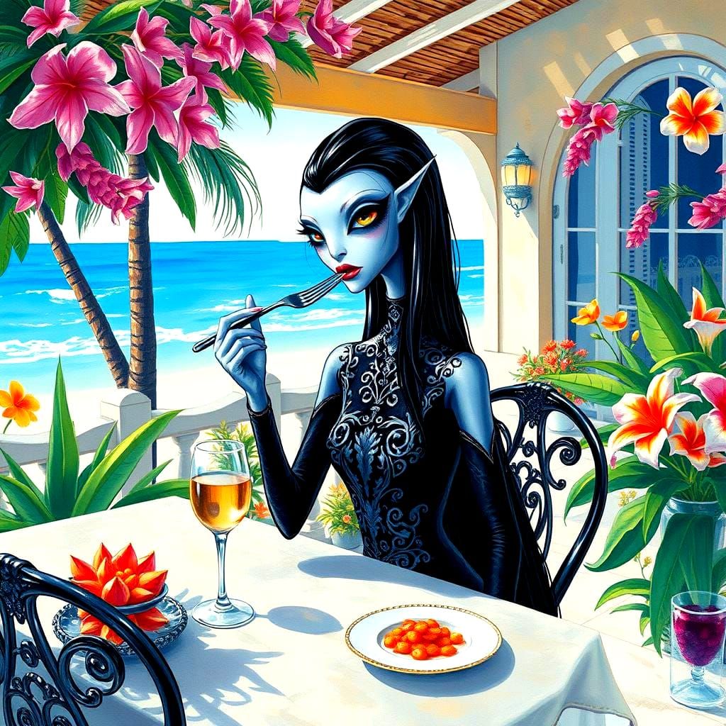 Lunch in sunny climes!