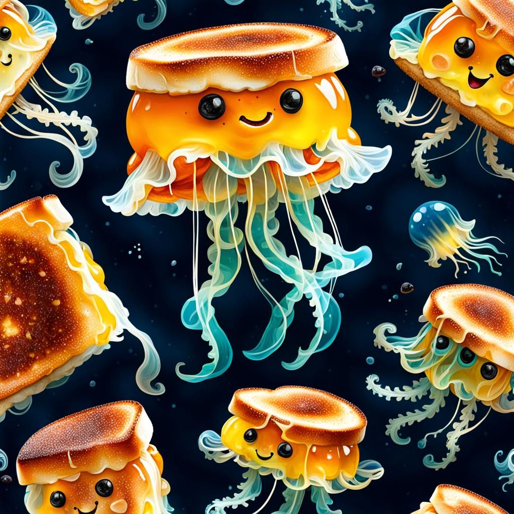 Grilled Cheese Jellyfish: An AI Generated Creation