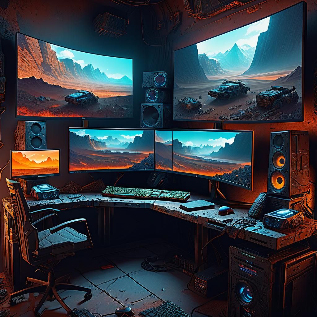 Wasteland: Hyperrealistic Post-Apocalyptic Gaming Setup