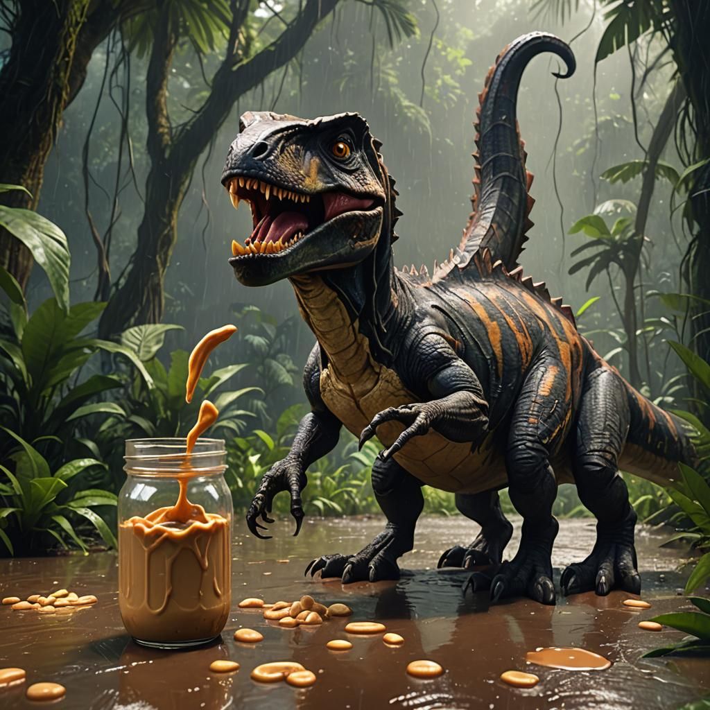 Raptor's Peanut Butter Snack in Amazon Rainforest